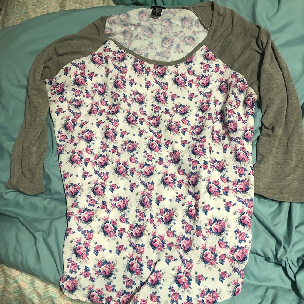 Floral Torrid 3/4 sleeved shirt